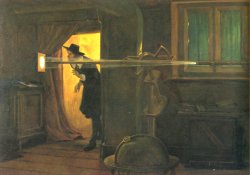 Jeremiah Horrox Observes the transit of Venus across the Sun in 'The Father of English Astronomy' by Eyre Crowe [Walker Art Gallery, Liverpool]