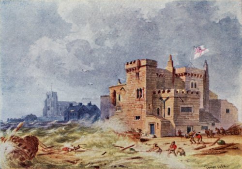 The Tower of Liverpool (1562), in which the 3rd Earl of Derby awaited favourable winds for the Isle of Man [Picton Reference Library]