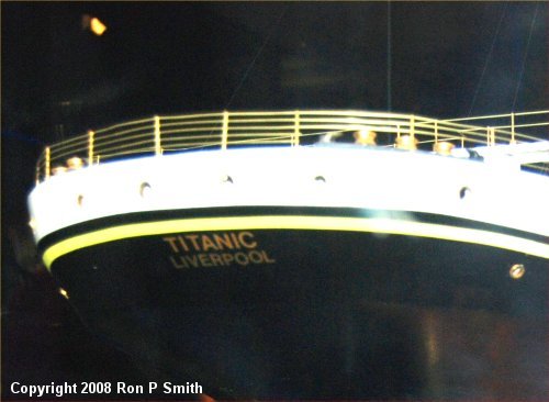 Titanic model at the Merseyside Maritime Museum