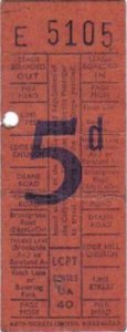 Ticket used by Val Roberts' father